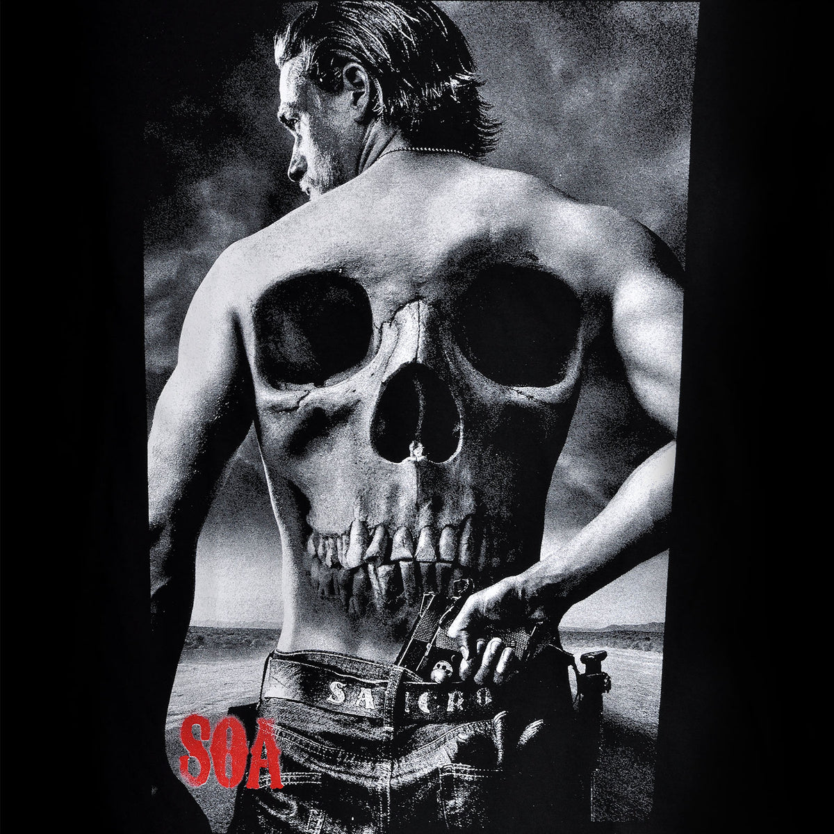 Image produit Sons of Anarchy - T-shirt Tête de Mort Noir