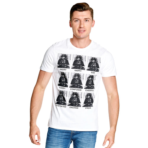 Image produit Star Wars - T-shirt blanc Darth Vader Multiface