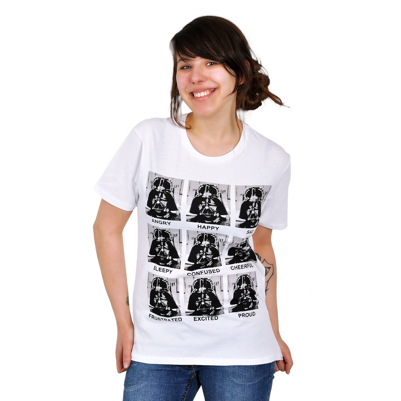 Image produit Star Wars - T-shirt blanc Darth Vader Multiface