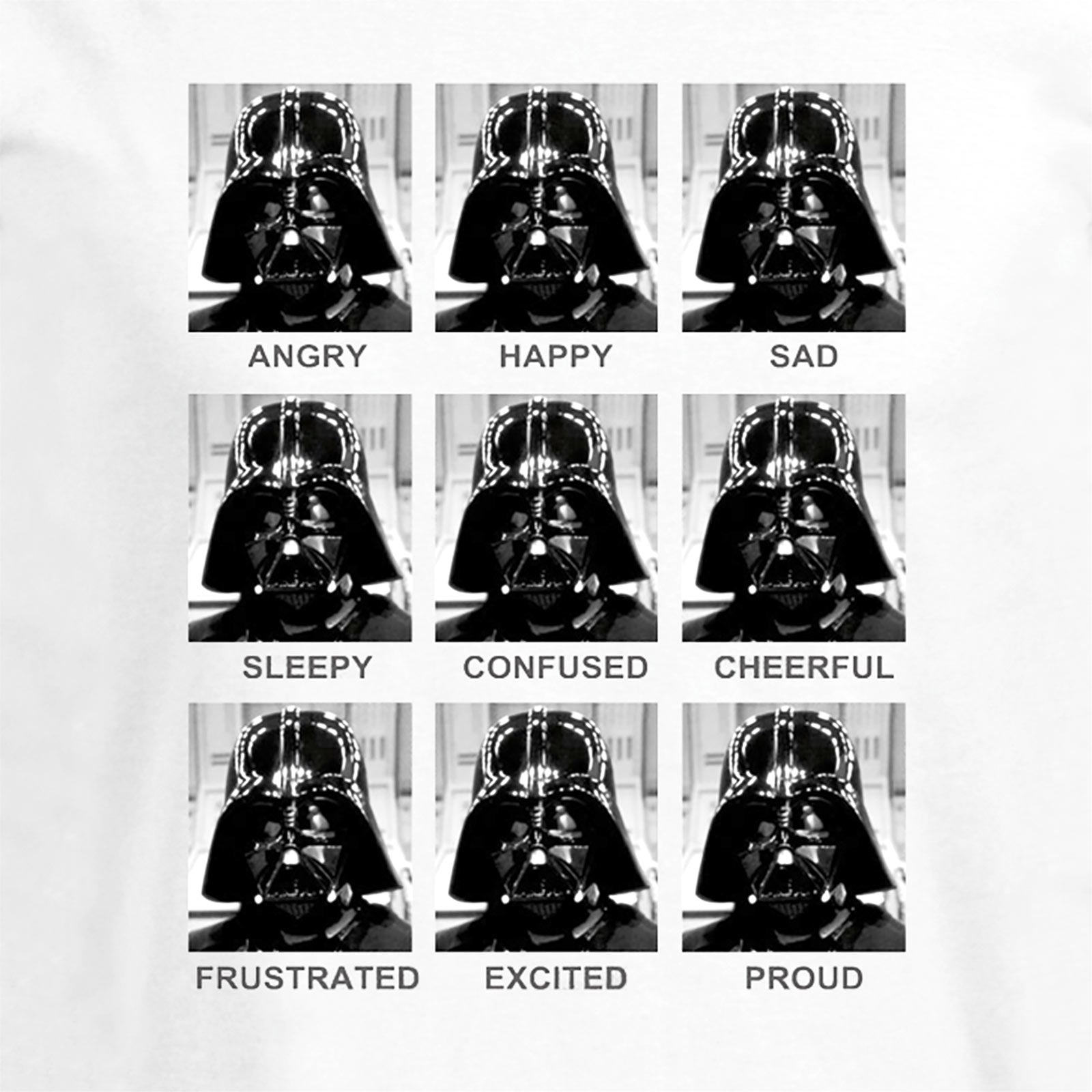 Image produit Star Wars - T-shirt blanc Darth Vader Multiface