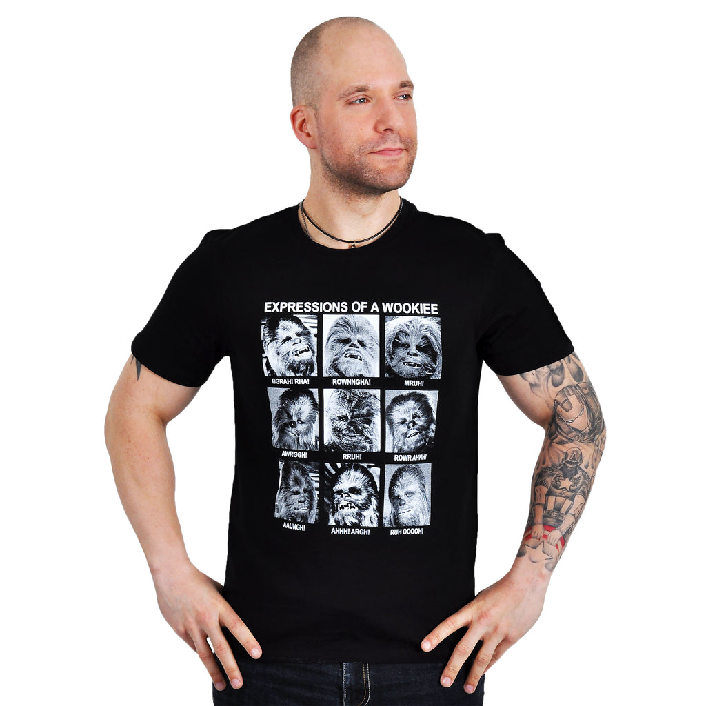 Image produit Star Wars - T-Shirt Wookiee Expressions noir