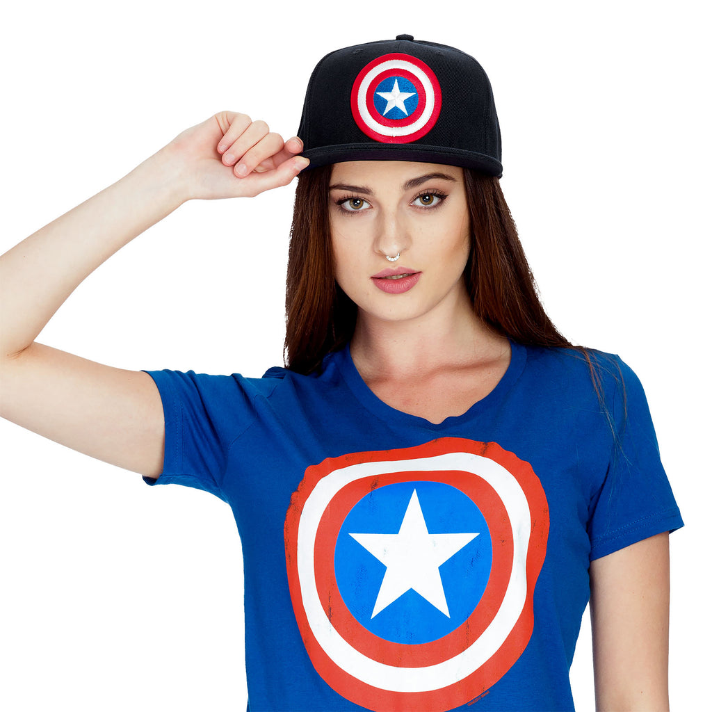 Image produit Captain America - Casquette Snapback Logo bleu