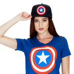 Image produit Captain America - Casquette Snapback Logo bleu