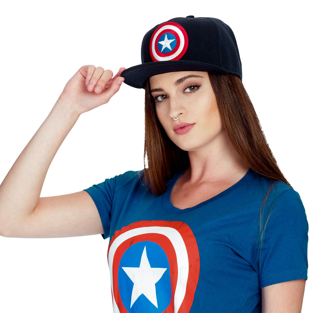 Image produit Captain America - Casquette Snapback Logo bleu