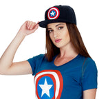 Image produit Captain America - Casquette Snapback Logo bleu
