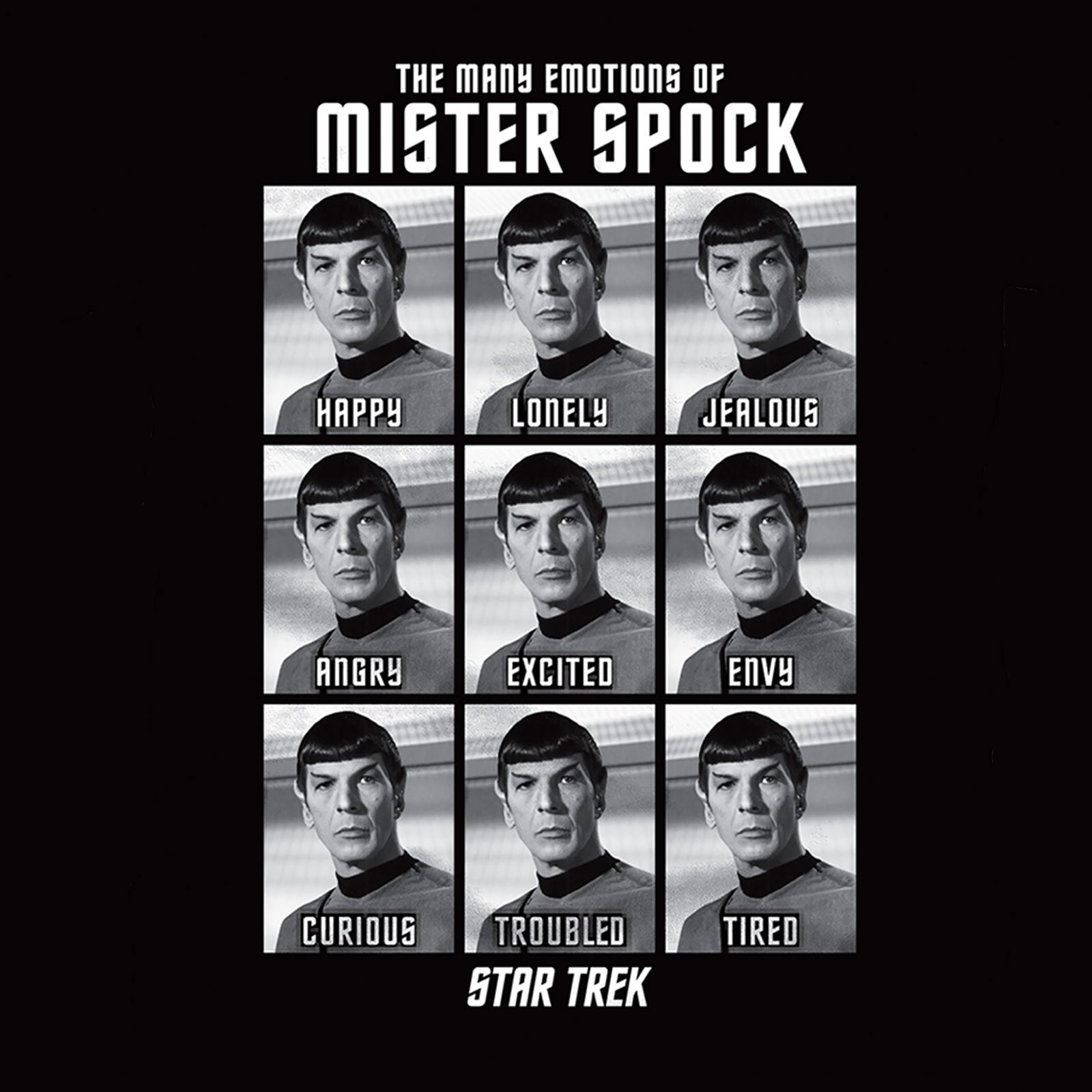 Image produit Star Trek - Emotions de Monsieur Spock T-Shirt noir