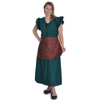 Image produit Robe Médiévale Agga Manches Courtes avec Tablier Vert