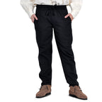 Image produit Pantalon médiéval avec ceinture élastique noir