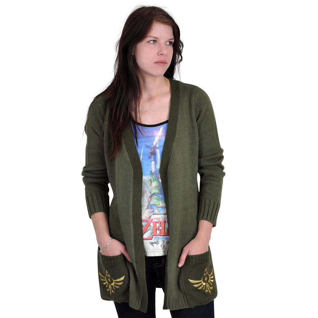 Image produit Zelda - Cardigan Logo olive