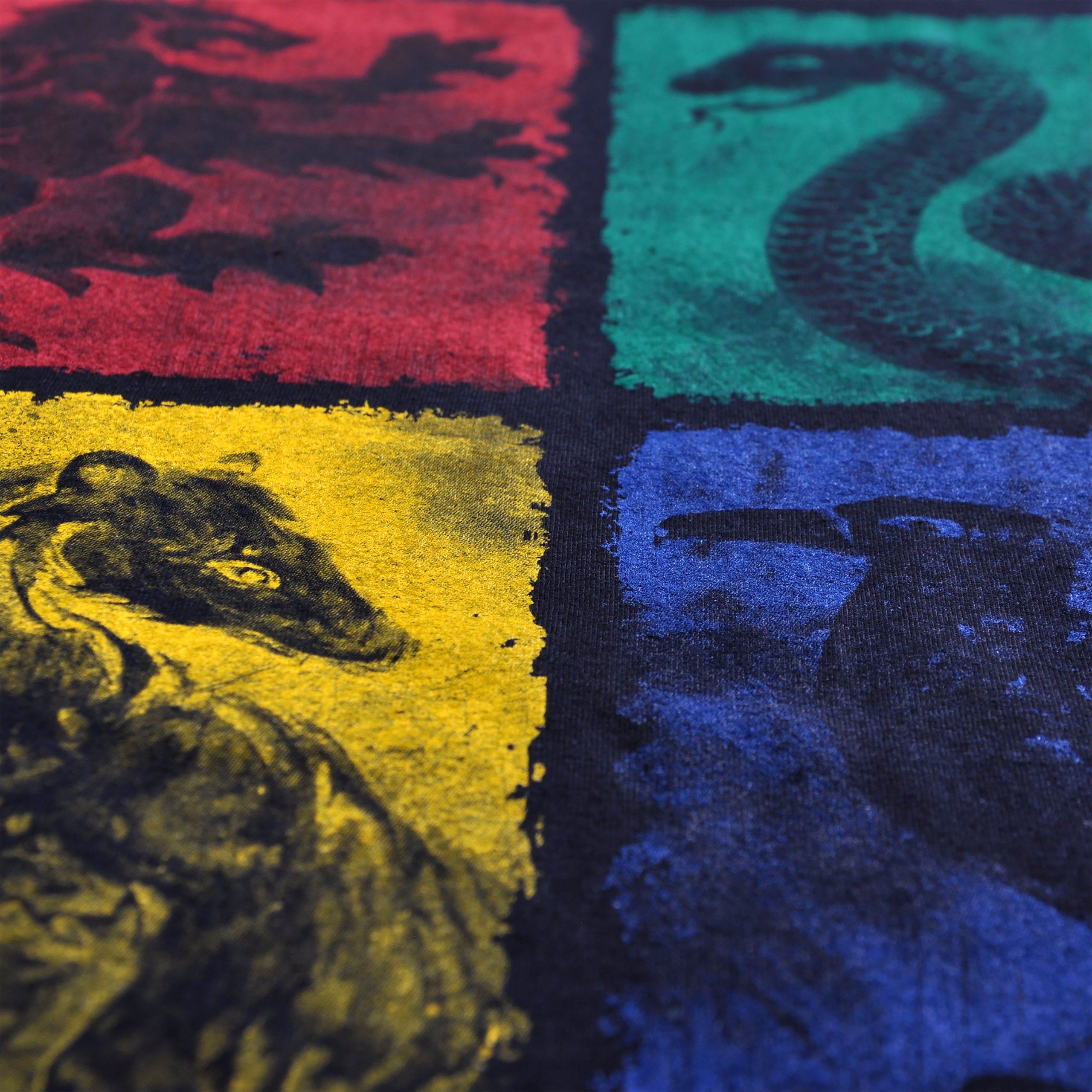 Image produit Harry Potter - Armoiries de Hogwarts en détresse T-shirt noir
