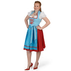 Image produit Dirndl Petra - Costume Femme rouge bleu