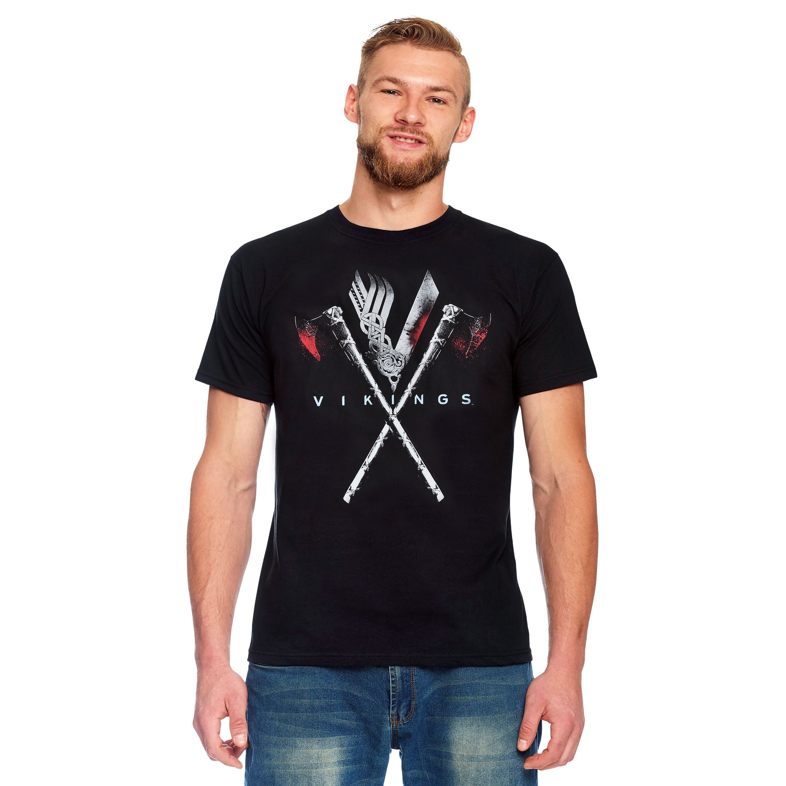 Image produit Vikings - T-shirt Bloody Axe noir