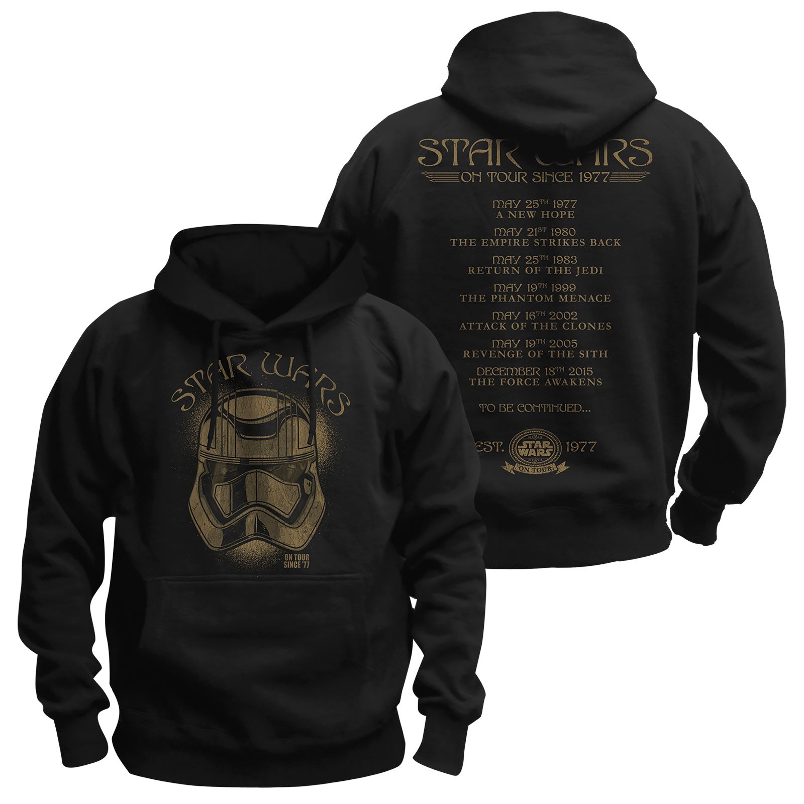 Image produit Star Wars - En tournée depuis 77 Hoodie Noir