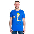 Image produit Fallout 4 - T-shirt Vault Boy bleu