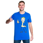 Image produit Fallout 4 - T-shirt Vault Boy bleu