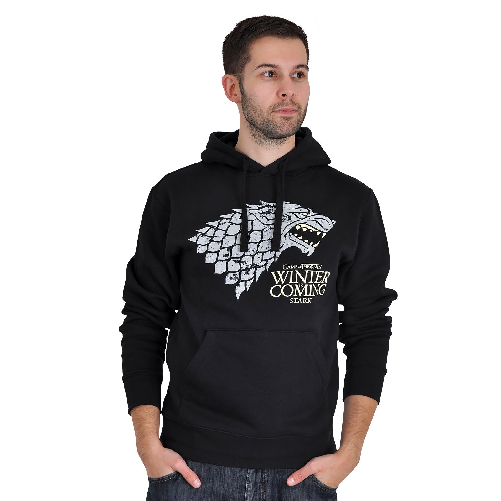 Image produit Game of Thrones - Sweat à capuche noir Maison Stark