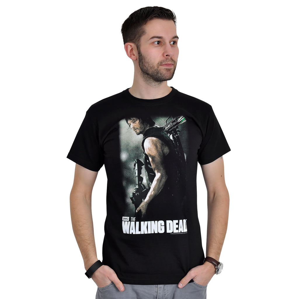 Image produit Walking Dead - T-shirt noir Daryl Hunter
