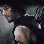 Image produit Walking Dead - T-shirt noir Daryl Hunter