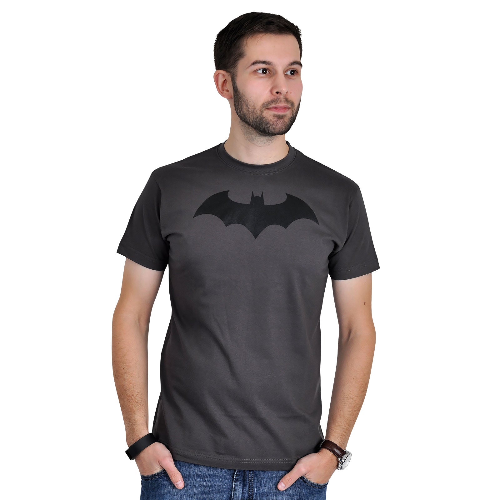 Image produit Batman - T-shirt Bat Logo gris