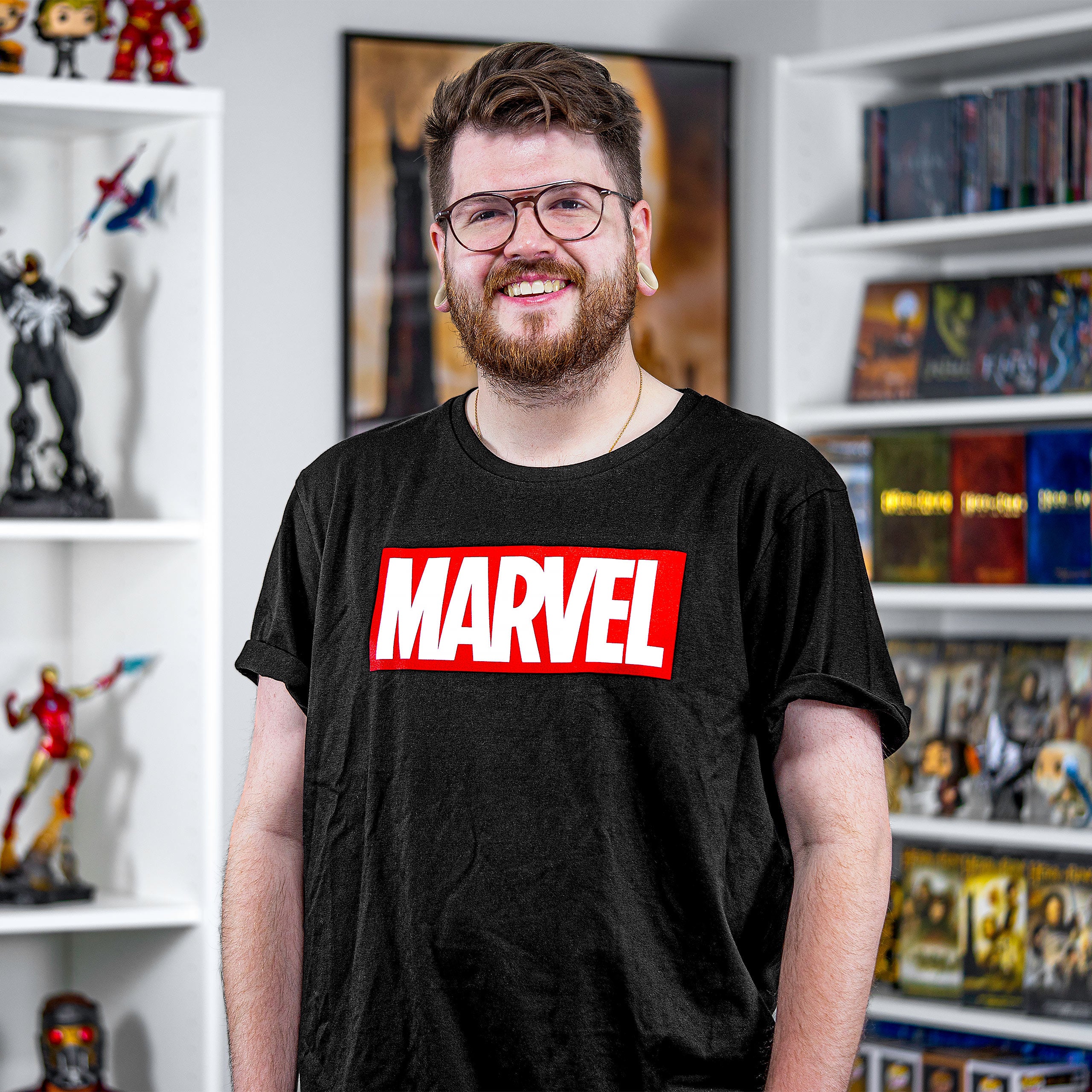 Image produit Marvel - T-shirt Logo Noir