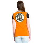 Image produit Dragon Ball - T-shirt fille symbole Kame orange