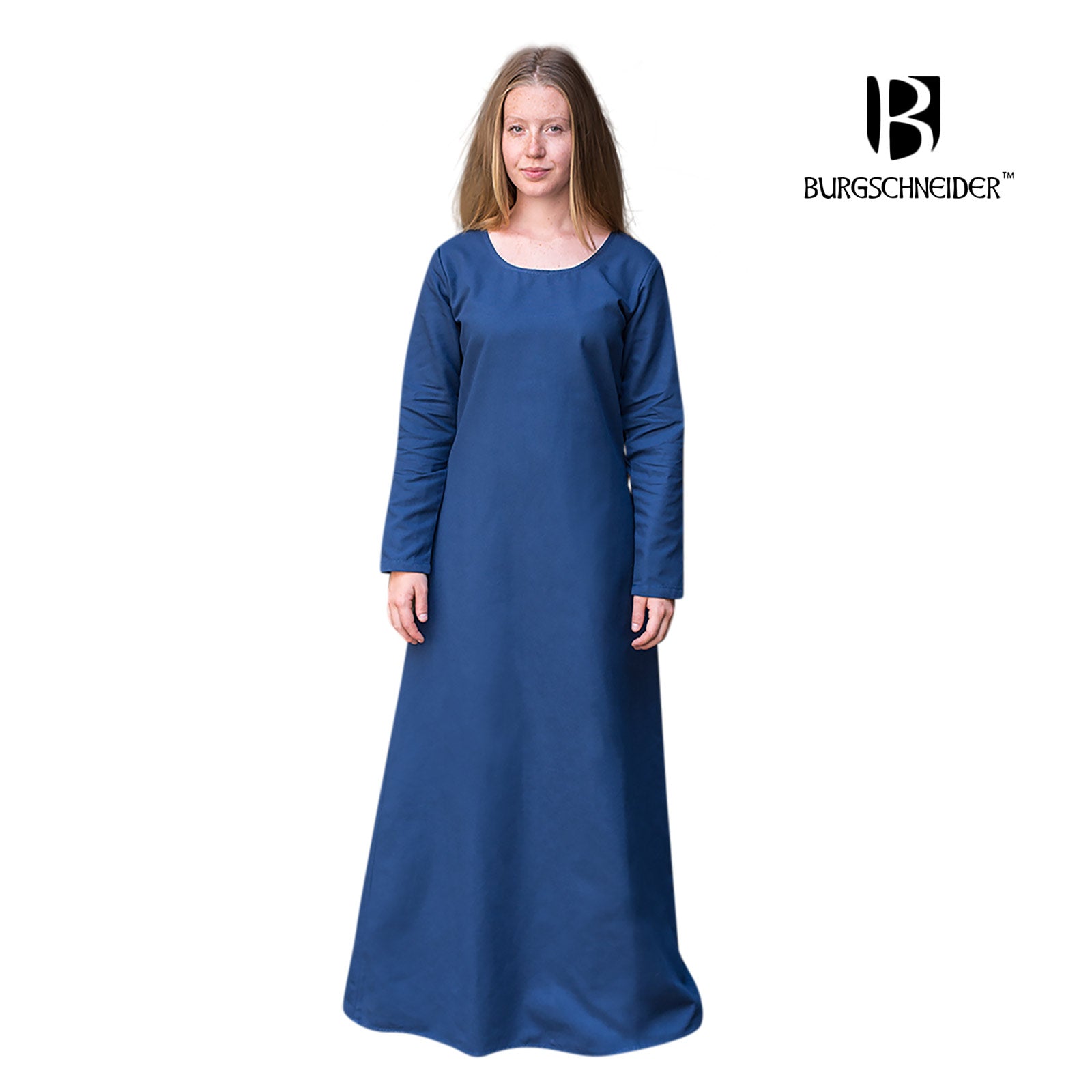Image produit Sous-robe médiévale Freya bleue