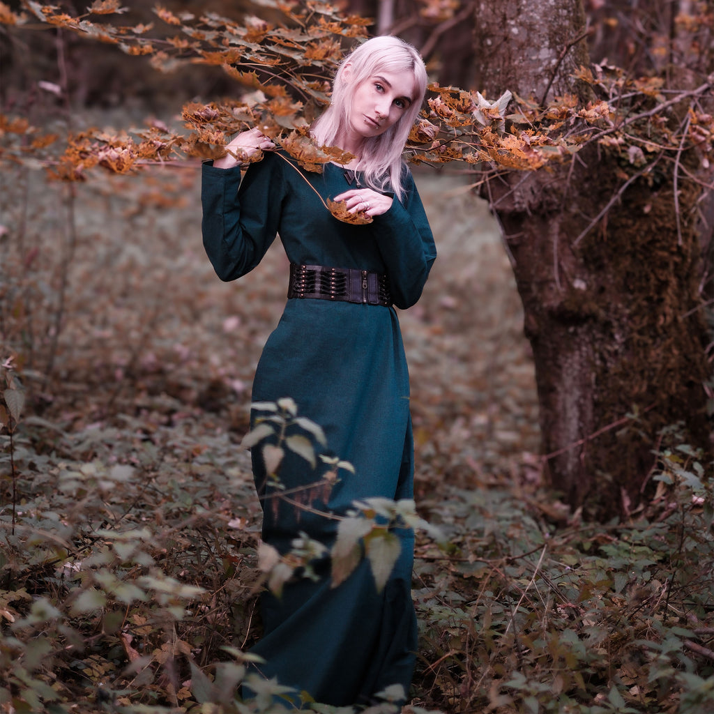 Image produit Sous-robe médiévale Freya verte