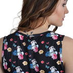 Image produit Bambi - Robe mini Flower Power Thumper noire