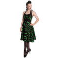 Image produit Robe Rockabilly Bat noir-vert