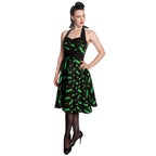 Image produit Robe Rockabilly Bat noir-vert
