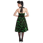 Image produit Robe Rockabilly Bat noir-vert