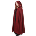 Image produit Cape médiévale avec capuche et broderie rouge