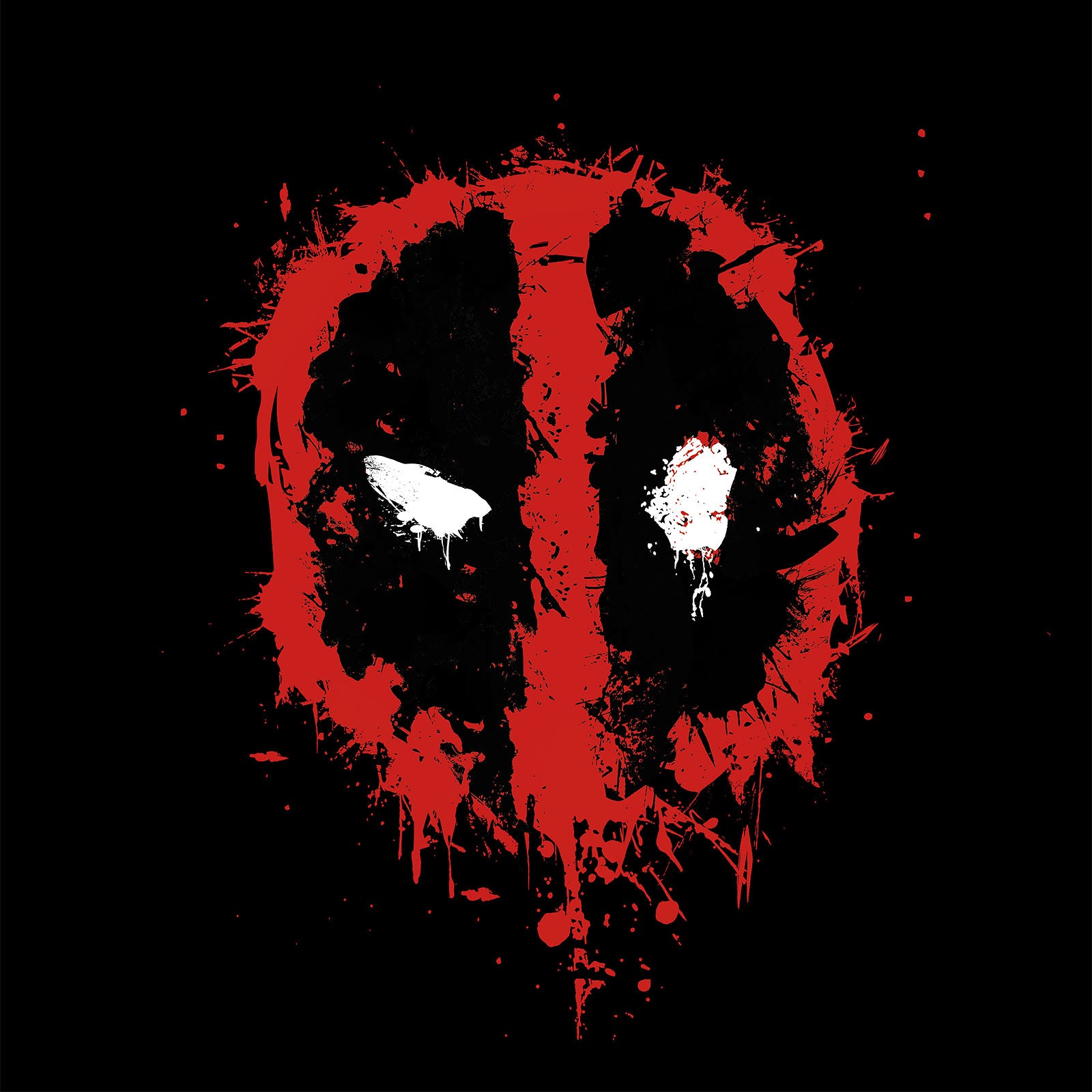 Image produit Deadpool - T-shirt Splatter noir