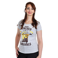 Image produit Minions - T-shirt pour filles 'Powered By Bananas' gris