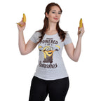 Image produit Minions - T-shirt pour filles 'Powered By Bananas' gris