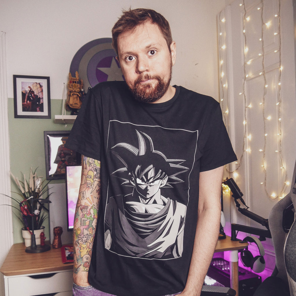 Image produit Dragon Ball - T-shirt Goku Manga Face noir