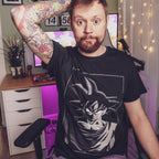 Image produit Dragon Ball - T-shirt Goku Manga Face noir
