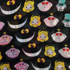 Image produit Alice au Pays des Merveilles - Écharpe Faces noir