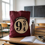 Image produit Harry Potter - 9 3/4 sac de jute rouge