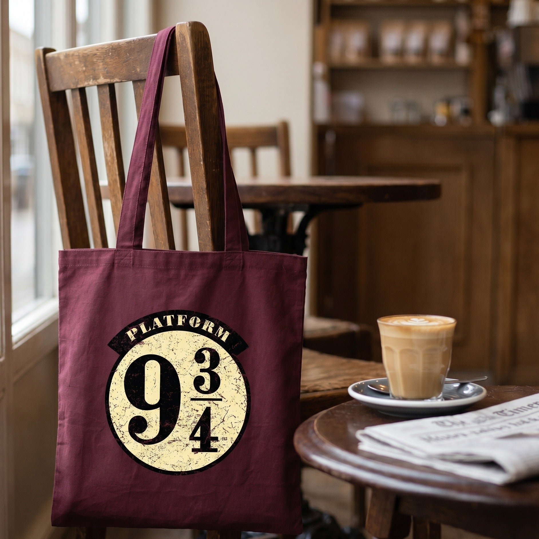 Image produit Harry Potter - 9 3/4 sac de jute rouge