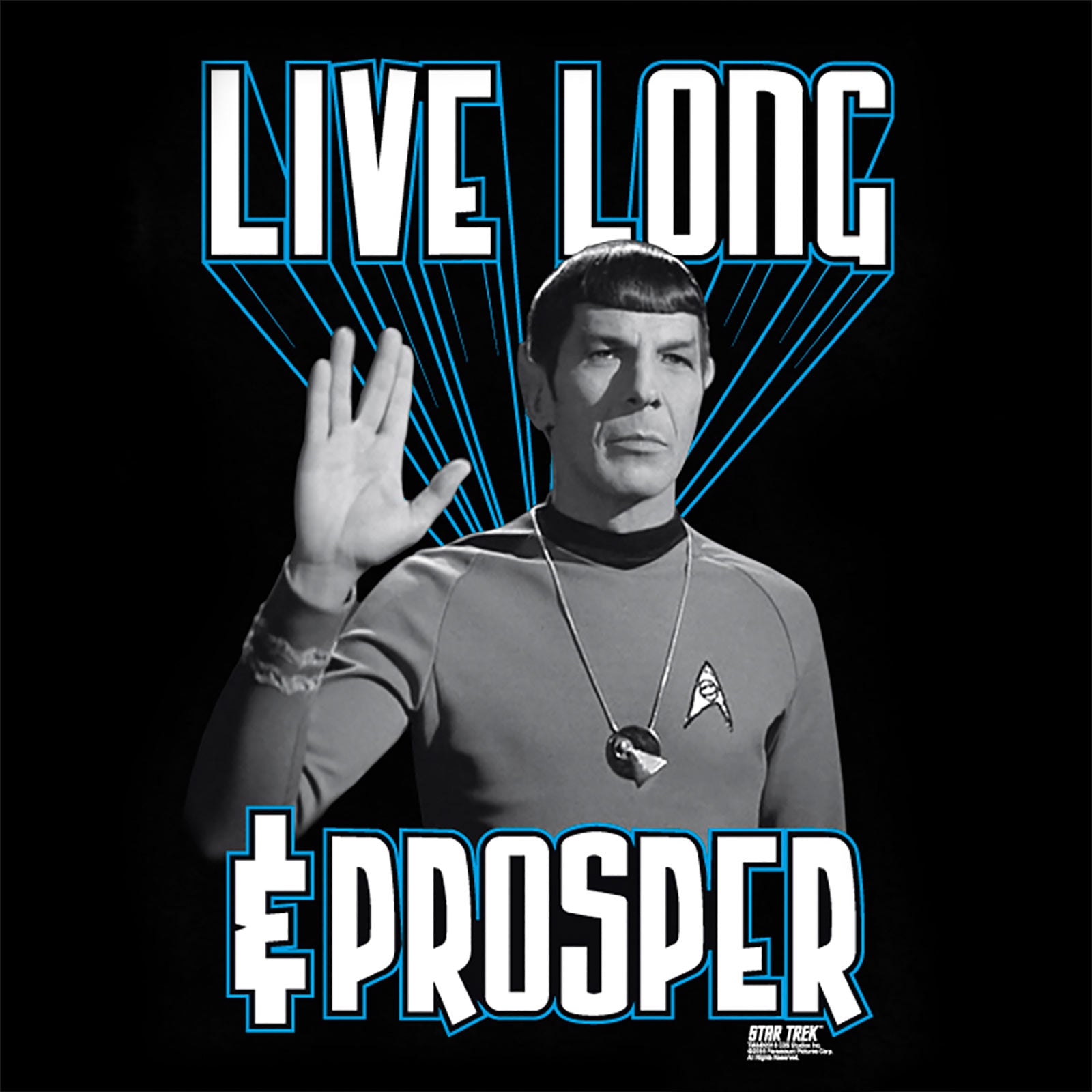 Image produit Star Trek - Live Long And Prosper T-shirt Spock noir