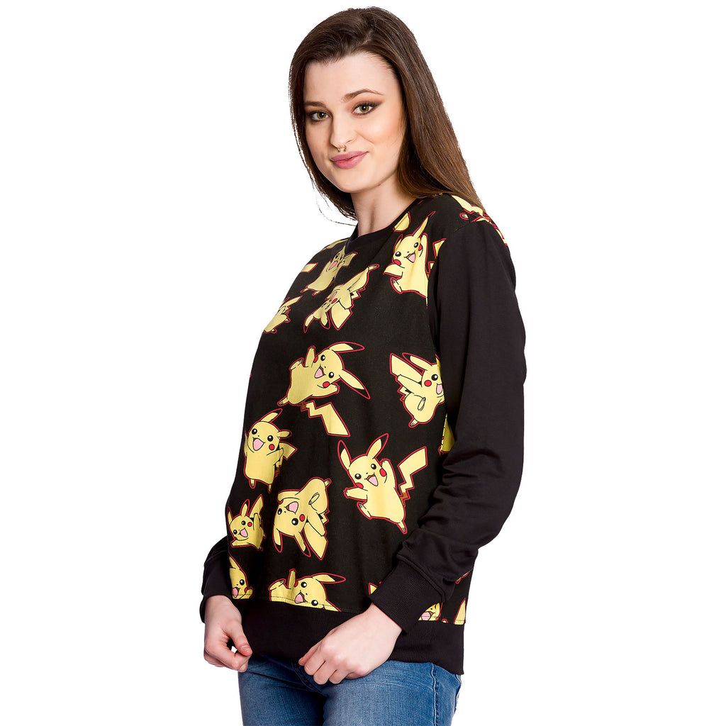 Image produit Pokemon - Pull Pikachu impression intégrale noir