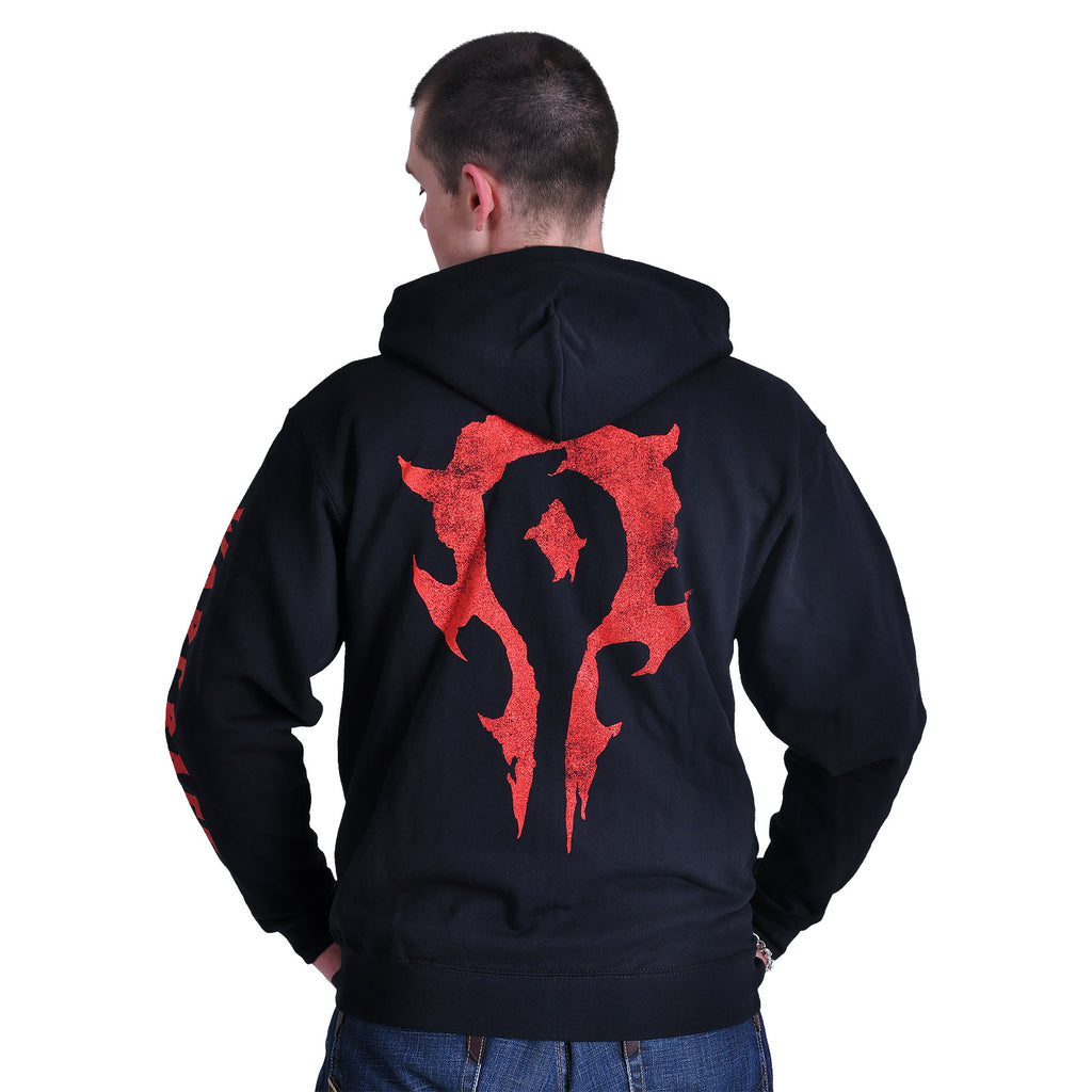 Image produit Warcraft - Sweat à capuche noir avec logo de la Horde