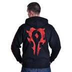 Image produit Warcraft - Sweat à capuche noir avec logo de la Horde
