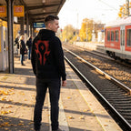 Image produit Warcraft - Sweat à capuche noir avec logo de la Horde