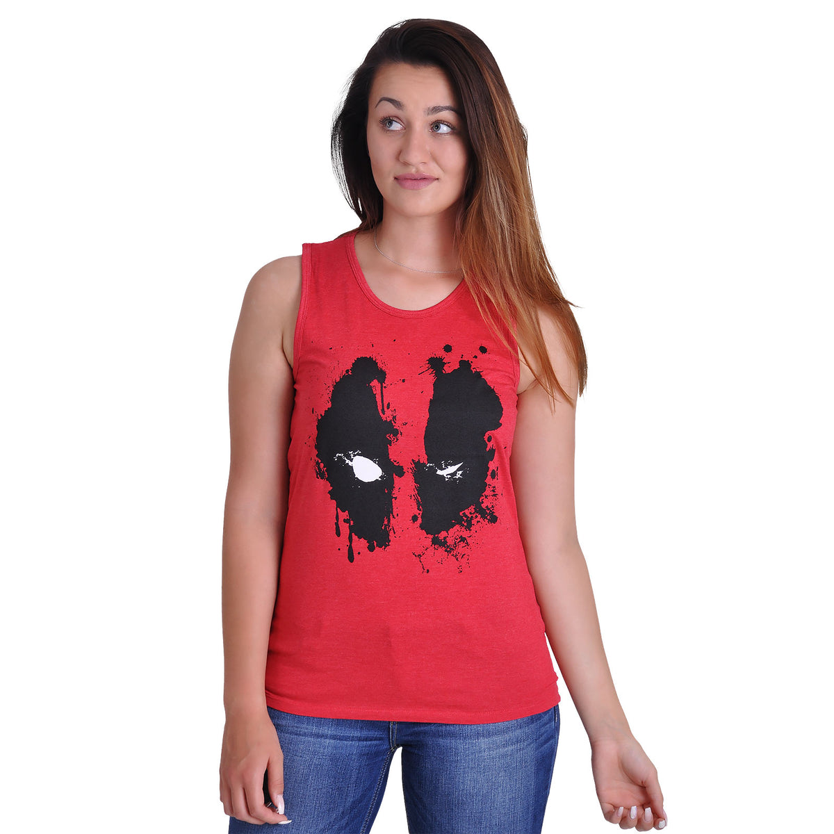 Product image Deadpool - Splash Head Tank Top red