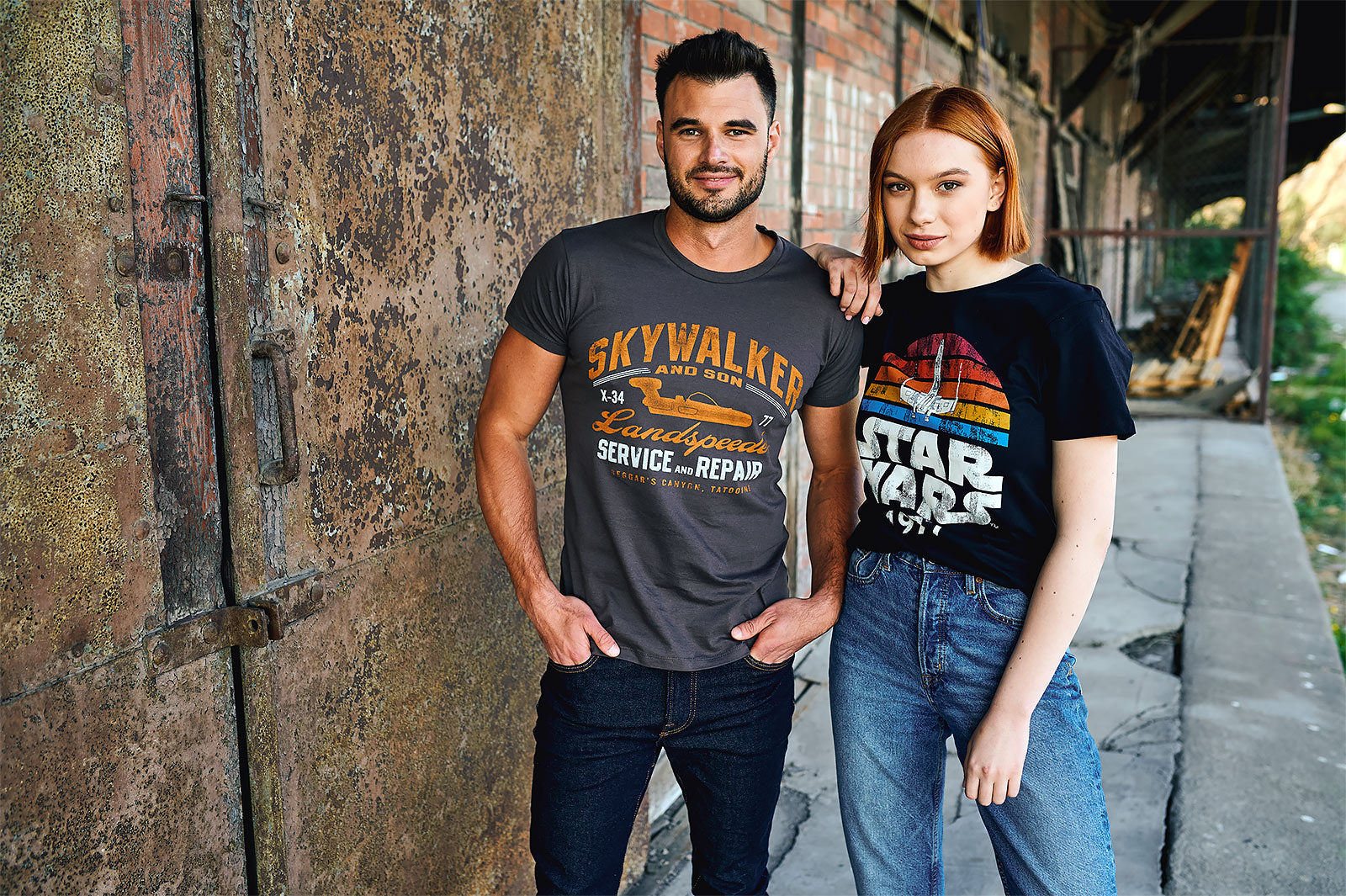 Image produit Star Wars - T-shirt Landspeeder gris