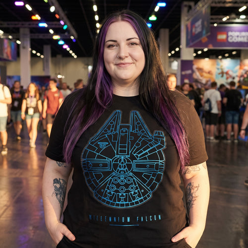 Image produit Star Wars - T-Shirt Millennium Falcon noir