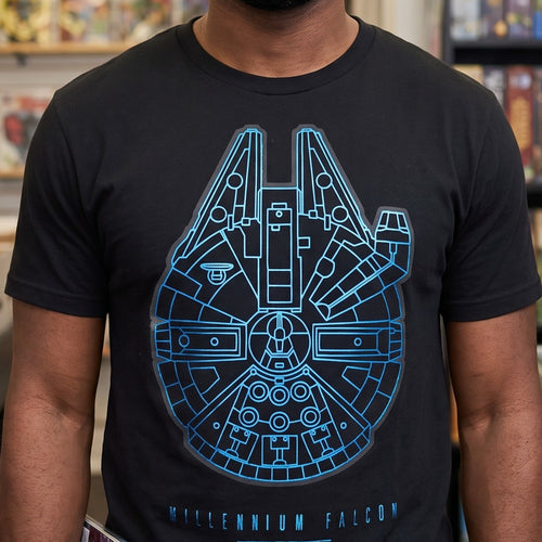 Image produit Star Wars - T-Shirt Millennium Falcon noir