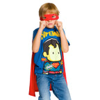 Image produit Superman - T-shirt pour enfants avec cape et masque pour les yeux
